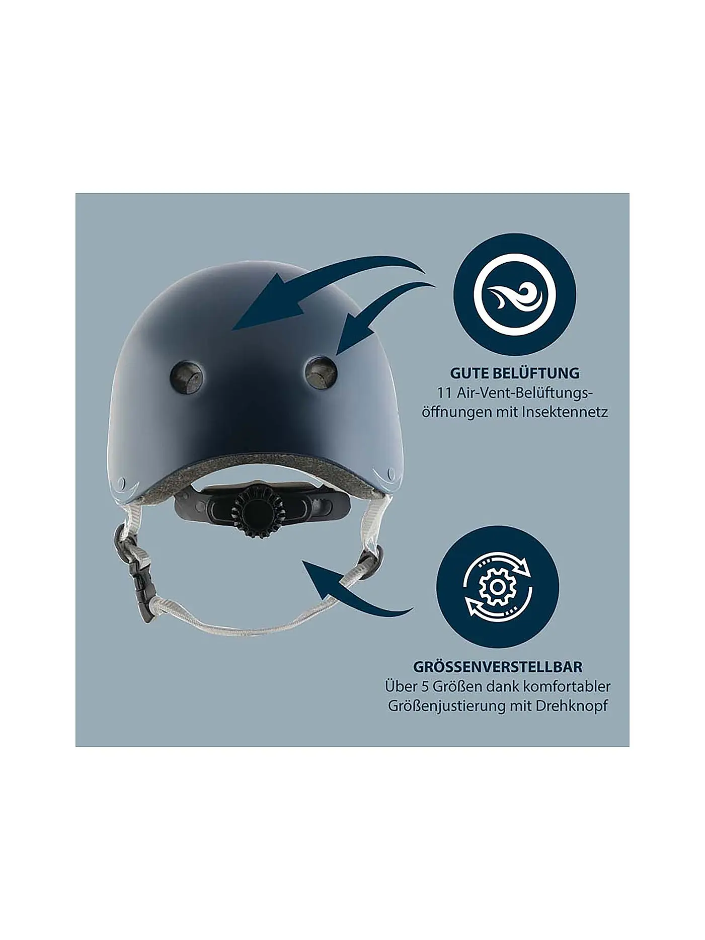 HUDORA | Skaterhelm midnight 48-60 | 